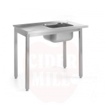 Laadimislaud nõudepesumasinatele koos valamuga - polditud, HENDI, Kitchen Line, 1000x600x(H)850mm