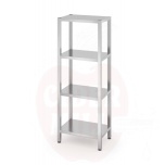 4 täisriiuliga hoiuriiul - poltidega kinnitatud, HENDI, Kitchen Line, 600x400x(H)1800mm