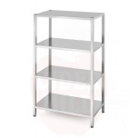 4 täisriiuliga hoiuriiul - poltidega kinnitatud, HENDI, Kitchen Line, 1000x600x(H)1800mm