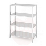 4 täisriiuliga hoiuriiul - poltidega kinnitatud, HENDI, Kitchen Line, 1200x600x(H)1800mm