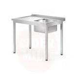Sink table – bolted, depth 700 mm, HENDI, Profi Line, 1000x700x(H)850mm