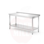 Hyllyllinen seinäpöytä - pulteilla, syvyys 700 mm, HENDI, Profi Line, 1600x700x850 mm, 1600x700x(K)850mm