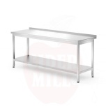 Hyllyllinen seinäpöytä - pulteilla, syvyys 700 mm, HENDI, Profi Line, 1800x700x850 mm, 1800x700x(K)850mm