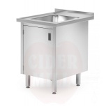 Valutaso, hitsattu, kaapinovilla ja saranoiduilla ovilla, HENDI, Profi Line, 600x700x850 mm, 600x700x(K)850mm