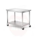 Liigutatav laud, riiuliga - poltidega, HENDI, Kitchen Line, 1000x700x850 mm, 1000x700x(H)850mm