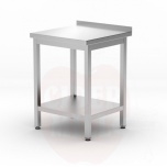 Seinähylly kannatimella - pulteilla, syvyys 600 mm, HENDI, Kitchen Line, 600x600x(K)850mm