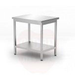 Keskmine laud riiuliga - poltidega, sügavus 600 mm, HENDI, Kitchen Line, 800x600x(H)850mm