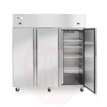 Jääkaappi + pakastin Profi Line 420+420 L, 890+420 L, Arktic, 230V/1150W, 1800x740x(K)1950mm