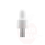 Kamštinė pipetė buteliukui 10ml balta/lygus 53mm