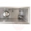 Gravity Filler RF4 with 4 filling valves for bottling as table model made of stainless steel