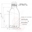Apteek-Glasflasche 150 ml, braun für 28-mm-Verschluss