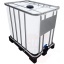 Mahuti IBC 800L, plastikalusel 120x80x100 cm