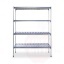 Aluminium storage rack , HENDI, 1280x405x(H)1685mm