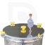 Fermentacijos bakas 75l, nerūdijantis kūgis 60°