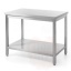 Central table with shelf – bolted, depth 600 mm, HENDI, Profi Line, 1600x600x(H)850mm