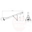 Sraigtinis liftas DCR-400 1158x4235x1728mm, nerūdijantis