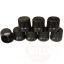 Plastikinis dangtelis 18mm, juodas su atidarymo žiedu