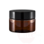 Stiklinis indelis 30ml, rudas su dangteliu