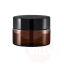 Stiklinis indelis 15ml, rudas su dangteliu