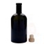 Stiklinis buteliukas 500ml Farmacia, juodas