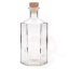 Stiklinis butelis 500ml Jimmy skaidrus, 10vnt