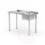 Sink table, bolted, HENDI, Kitchen Line, sink bowl on the right side, 1000x600x(H)850mm