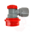 DuoTight 9,5mm (3.8") jungtis su ball-lock jungtimi, pilka + raudona