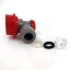 DuoTight 9,5mm (3.8") jungtis su ball-lock jungtimi, pilka + raudona