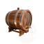 Barrel 10l dark with brass valve and black rims+medium roast