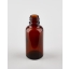 Round brown glass bottle 50 ml, neck size 18/410