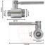 Stainless steel ball valve 1/2 "x 3/4" M / M