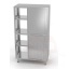 Pass-through cupboard with partition and sliding doors – bolted, HENDI, Kitchen Line, 800x500x(H)1800mm