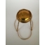 cages in free belt with gold wire and an anonymous gold cap 29,7