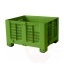 Pagrindinė dėžutė perfobox 700L, pilka 4 pėdos 120x100xH79cm