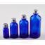 blue glass bottle 100ml FI18