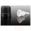 Dropper - PP cap in black with a security ring dia 18/410- dispenser drops of HDPE natural