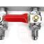 Duotight two-way manifold gas line splitter 1/4"