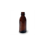 Round brown transparent glass bottle 65 ml, neck size 22