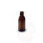 Round brown transparent glass bottle 65 ml, neck size 22