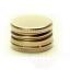 Metal cork 28mm Gl28, golden, prethreaded