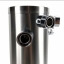 Quadruple beer tap tower - brushed stainless steel