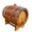 Oak Barrel 10L FRENCH OAK, stainless steel rims