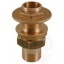 Läbiviik messing 1/2"VKx3/4"VK, 2 tihendit