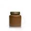 Ceramic jar 270ml brown/crystal