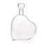 Glass bottle 500ml clear "Big Heart"